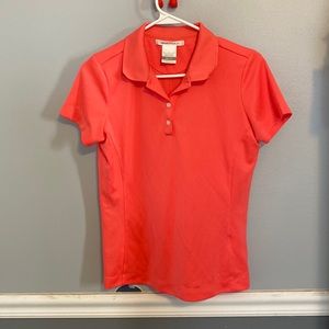 Bright coral Nike Golf dri-fit Polo
